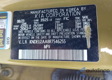 2023 Kia Seltos S z USA, uszkodzony, nr VIN KNDEU2AA8R7546255